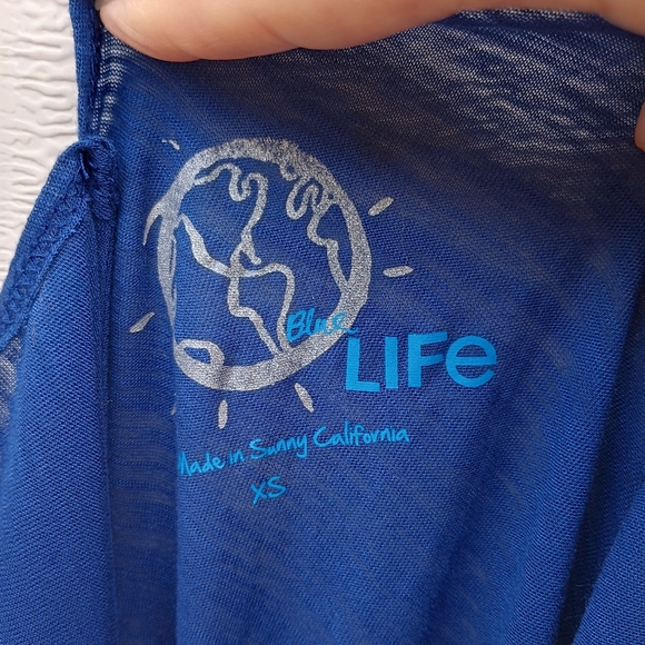 Blue Life California Plunge Back Knotted Mini Tank Dress Cover-up Women S XS - Picture 5 of 8